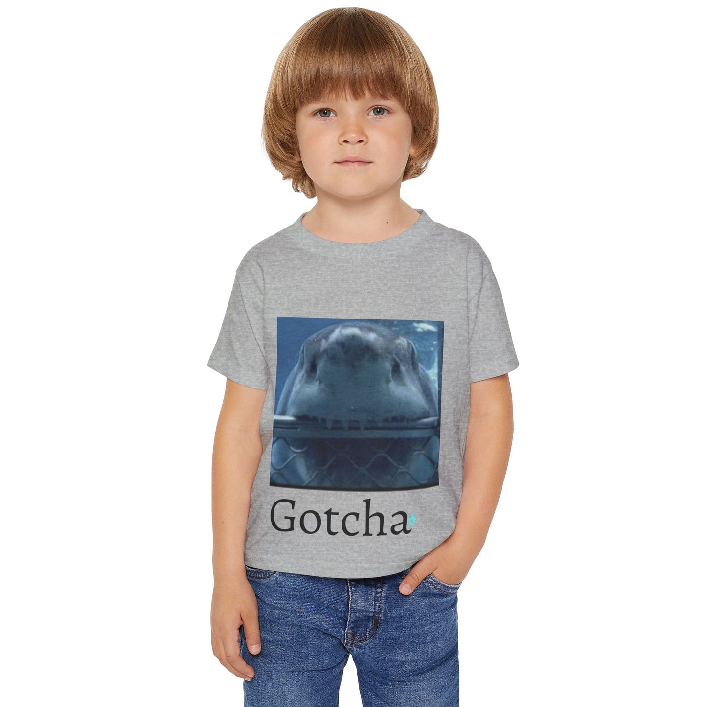 Toddler T-shirt - Gotcha Shark Design