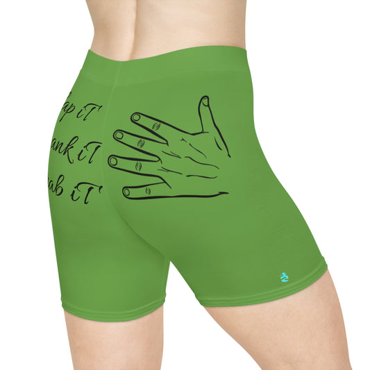 Biker Shorts 'Slap It, Spank It, Grab It'