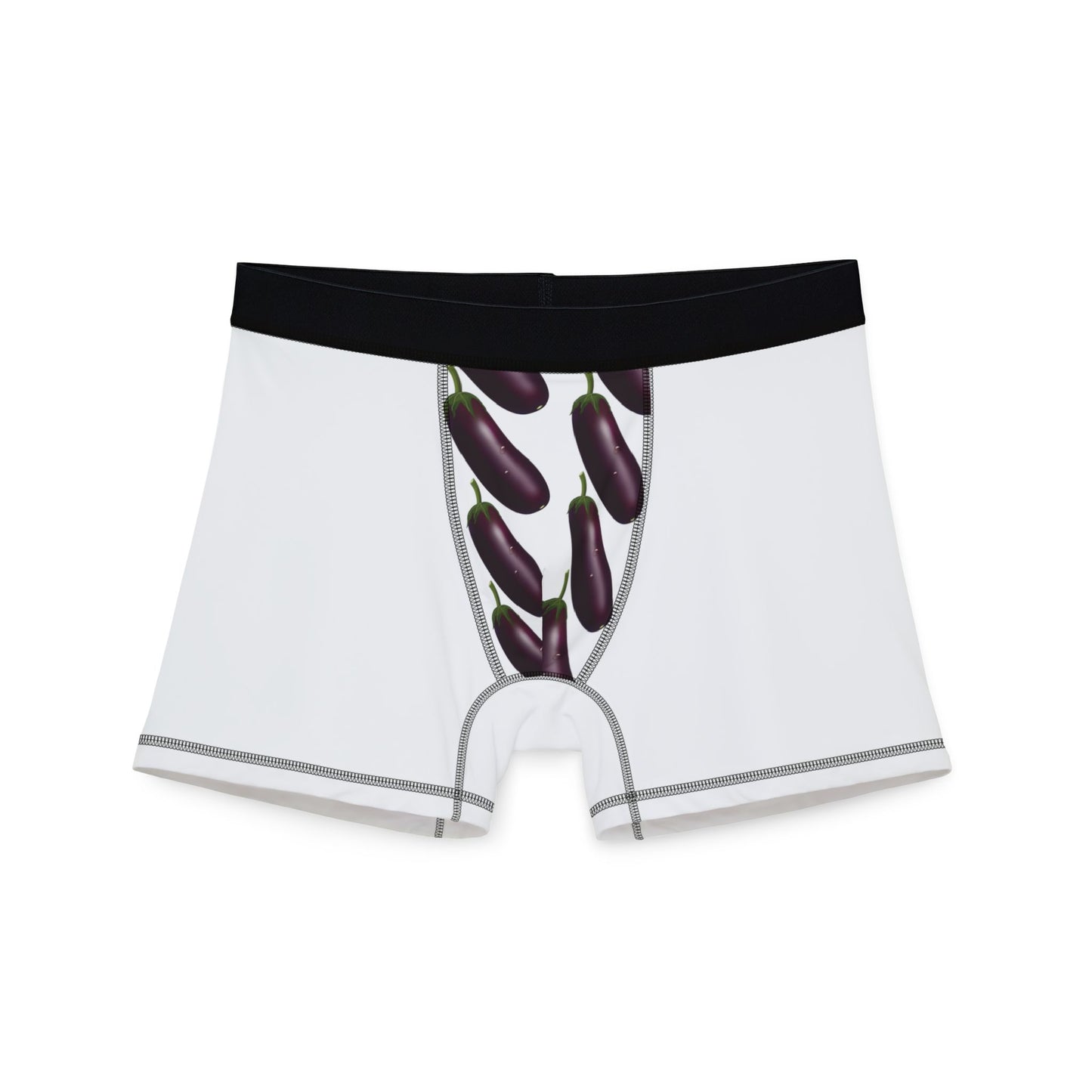 Funny Eggplant Men's Boxers - Playful Underwear for Humorous Gifting