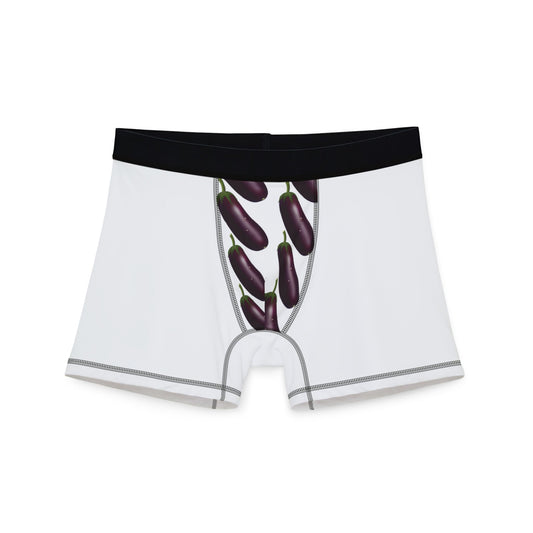 Funny Eggplant Men's Boxers - Playful Underwear for Humorous Gifting