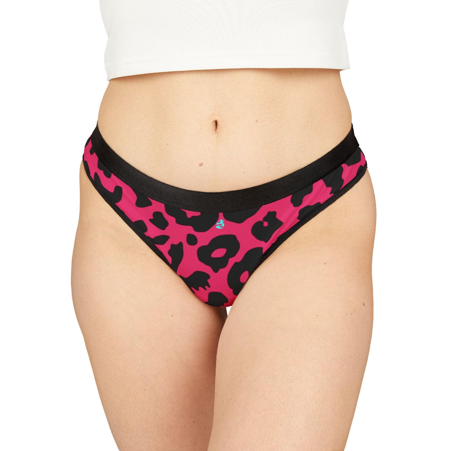 Pink Leopard Thongs