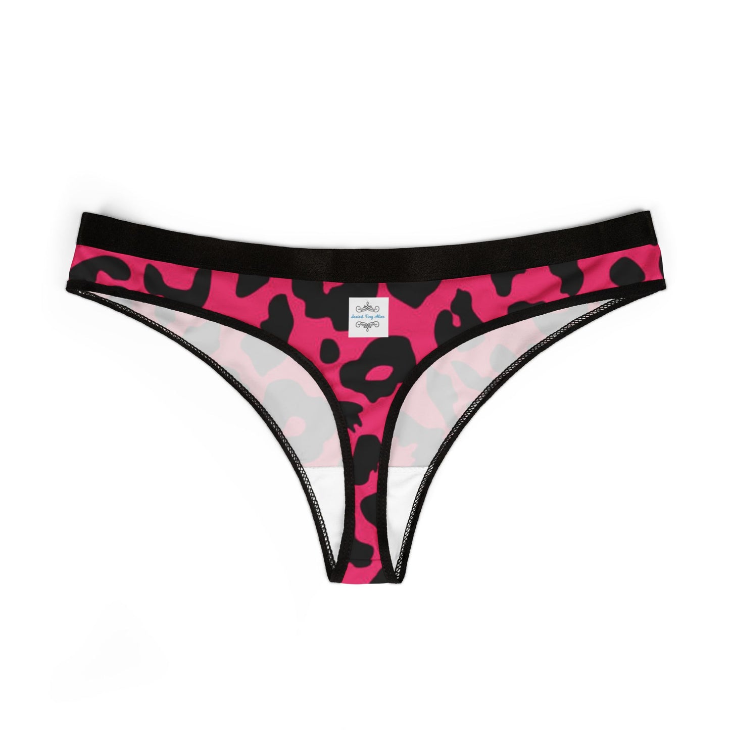 Pink Leopard Thongs