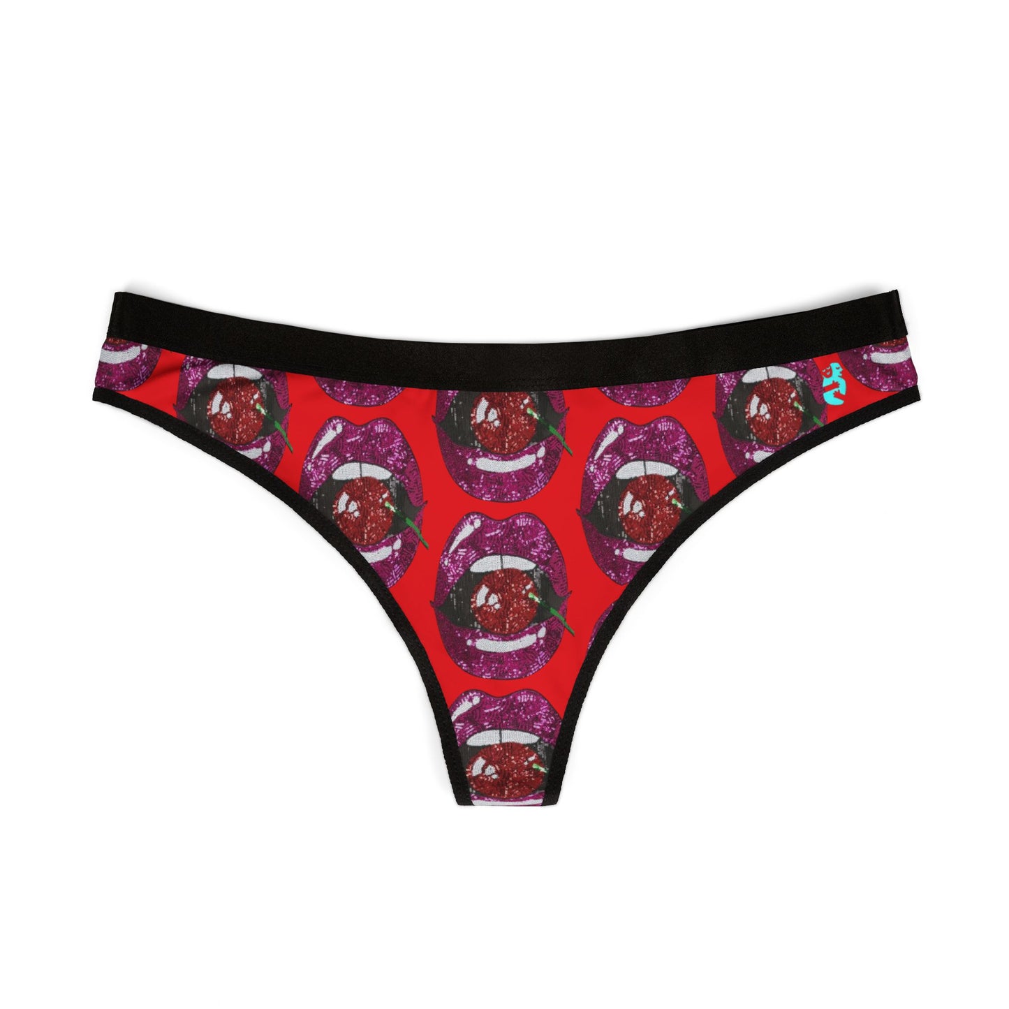 Women's Thongs - Sexy Cherry in Mouth Thong