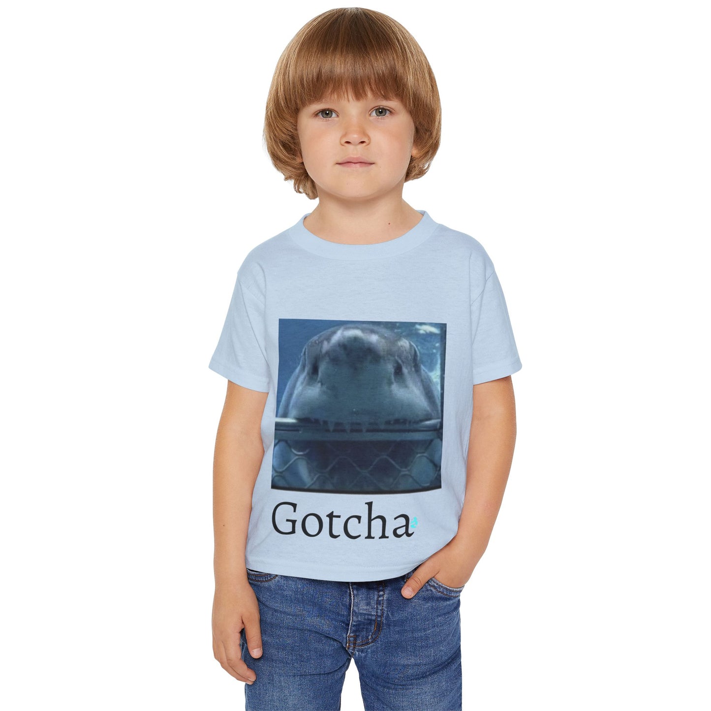 Toddler T-shirt - Gotcha Shark Design