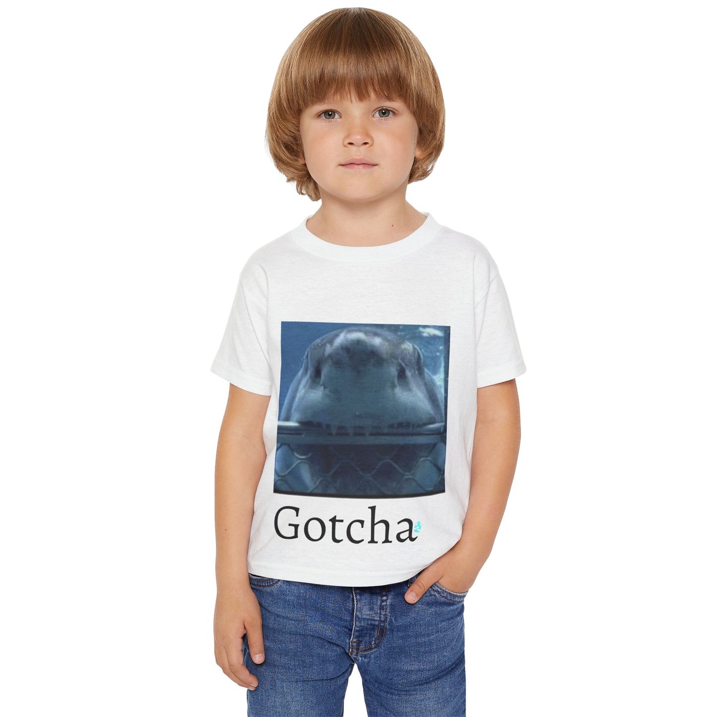 Toddler T-shirt - Gotcha Shark Design