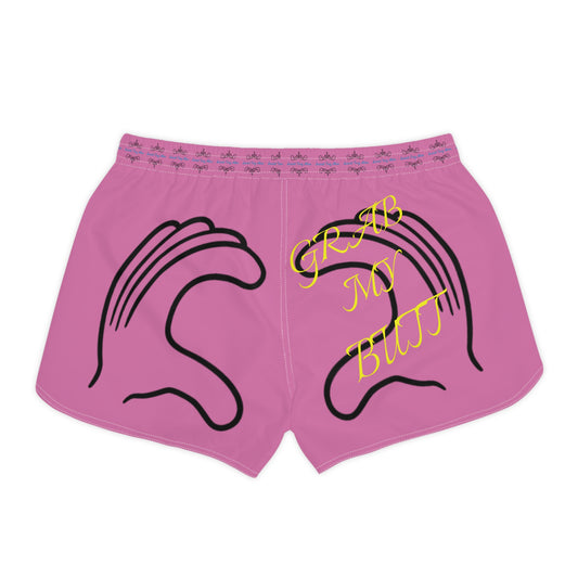Pink Casual Shorts - Grab My Butt Women's Fashion