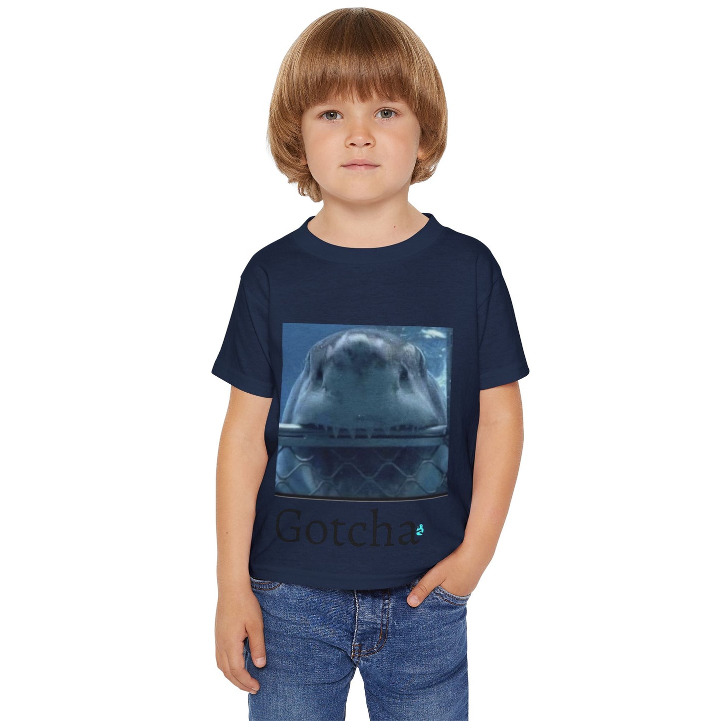 Toddler T-shirt - Gotcha Shark Design