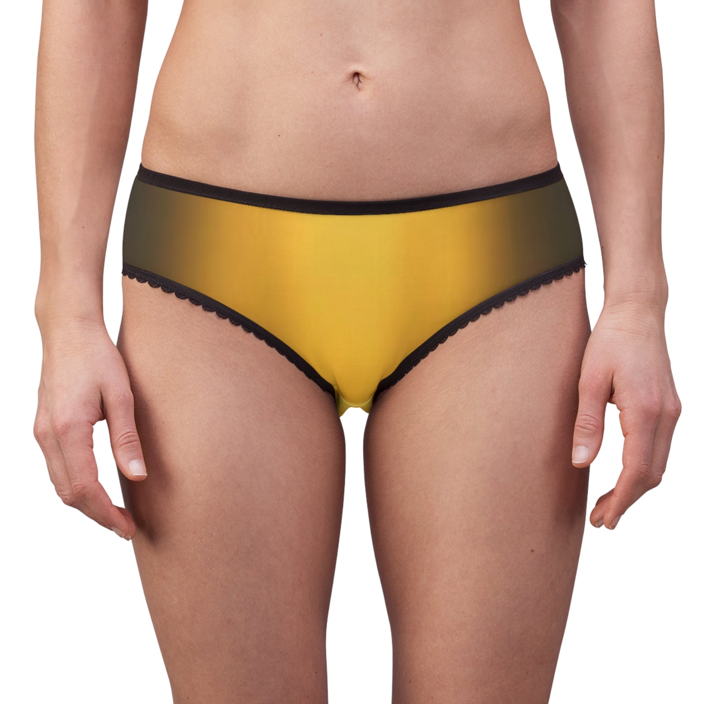 Sexy Golden and Black Sunbeam Women's Underwear