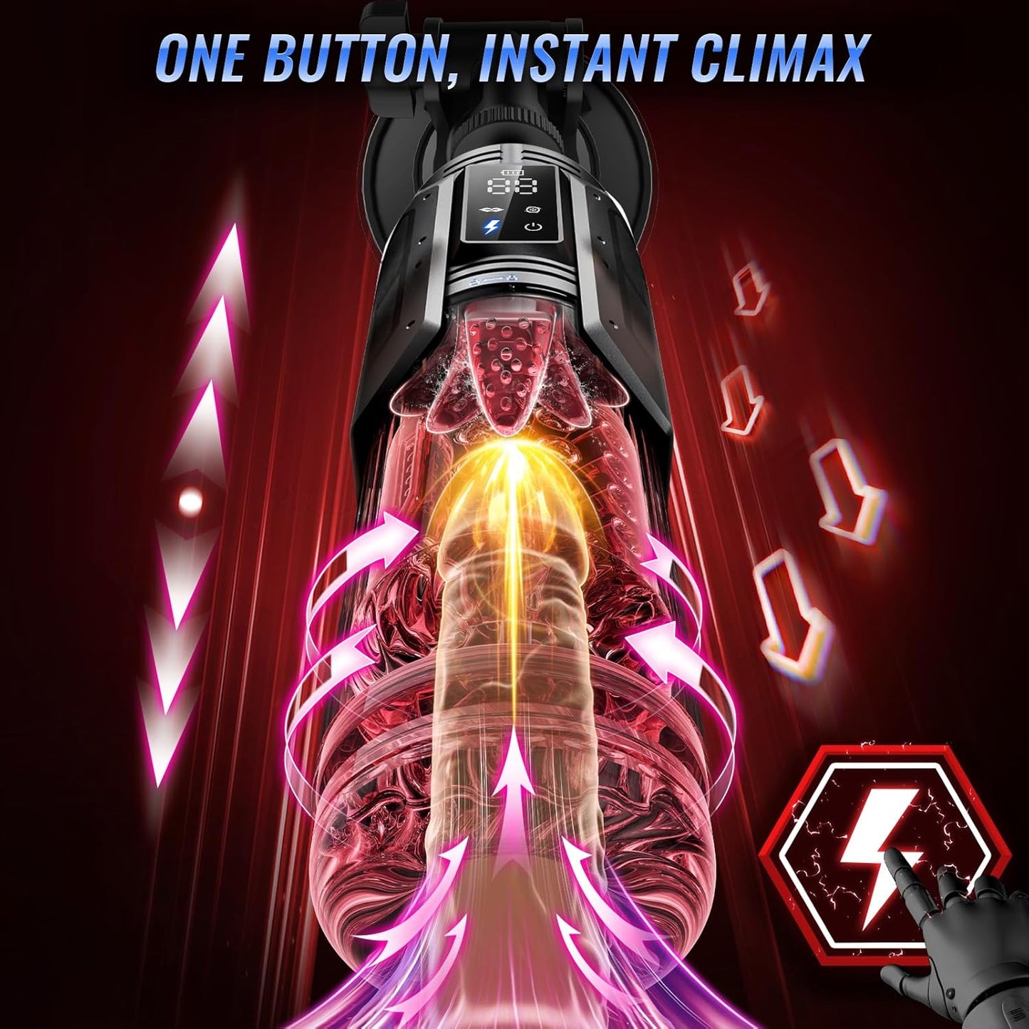 Sex Toys for Men Penis Pump - EINSEO AI Sync Full Waterproof Male Masturbator Stroker with 7 Sucking Thrusting Rotating & 7 Licking Adult Toys, Pocket Pussy Mens Sex Toy Blowjob Sex Machine