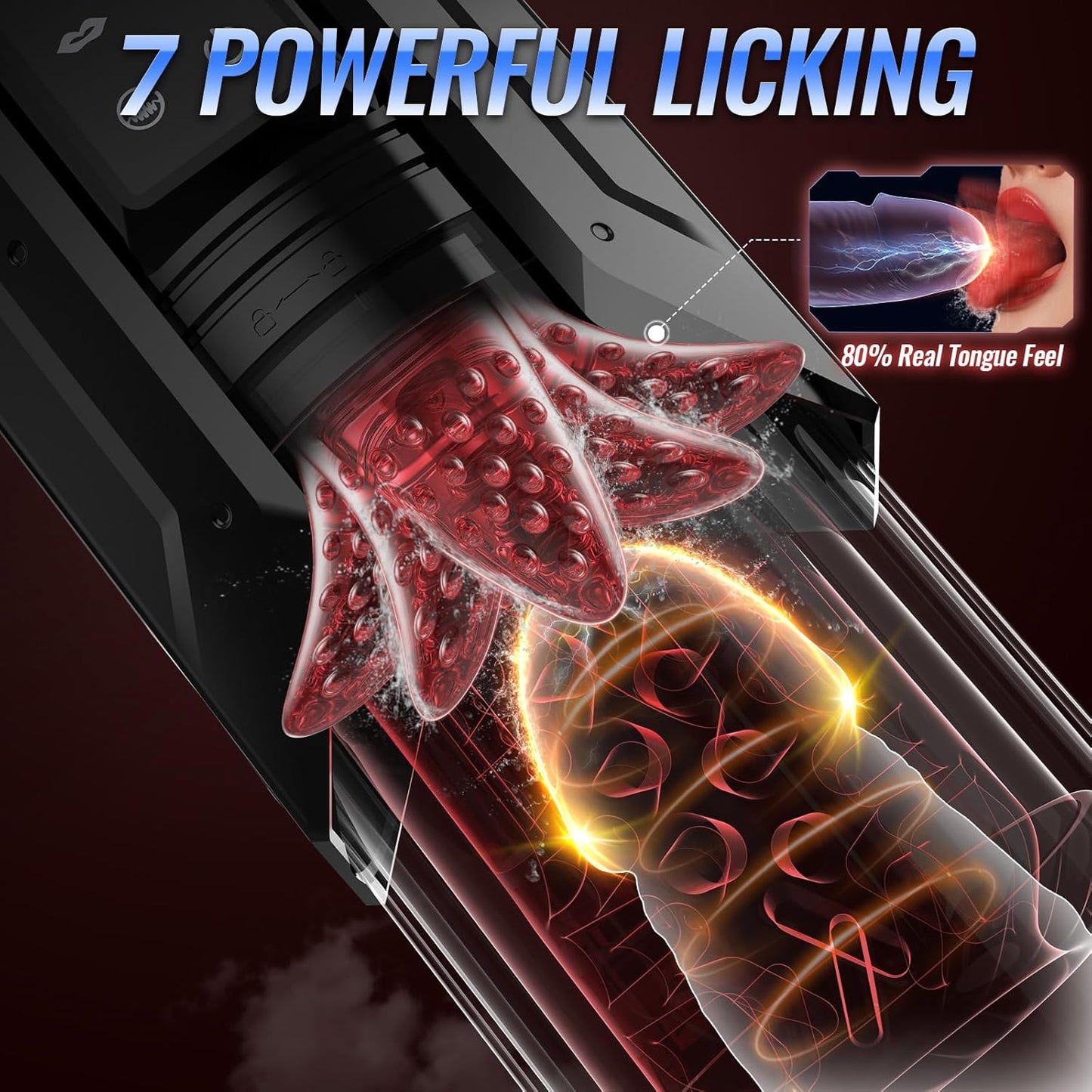 Sex Toys for Men Penis Pump - EINSEO AI Sync Full Waterproof Male Masturbator Stroker with 7 Sucking Thrusting Rotating & 7 Licking Adult Toys, Pocket Pussy Mens Sex Toy Blowjob Sex Machine