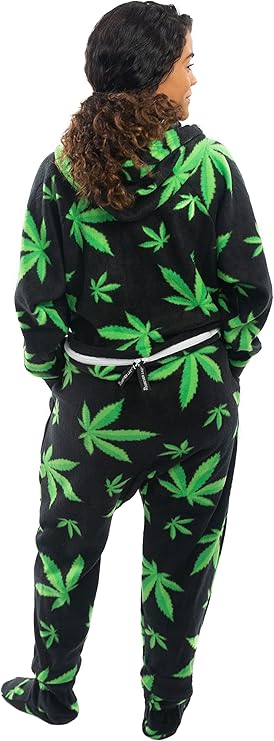 Forever Lazy Footed Adult Onesies, One-Piece Pajama Jumpsuits for Men and Women, Unisex. with Detachable Feet.