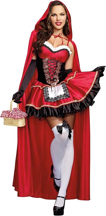 Dreamgirl Women's Red Riding Hood Costume, Adult Halloween Fashion