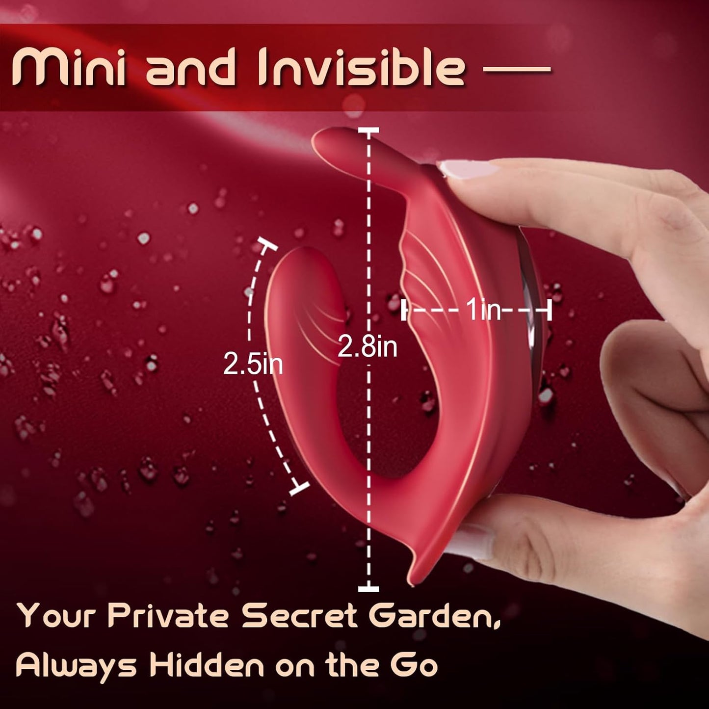 Couples App Remote Control Wearable Vibrator, Couple Women Adult Sex Toys, Long Distance Panty Vibrator with Rabbit Stimulator for G Spot Clitoral Penis Pleasure, Healexcer Female Kinky Sex Toy Game